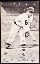 Van Lingle Mungo Brooklyn Dodgers Auto 1973 TCMA 1930's League Leaders Signature