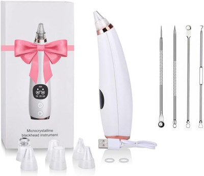 Blackhead Remover Pore Vacuum Tool Kit - 6 Suction Heads, 3 Modes, Pore Cleansin