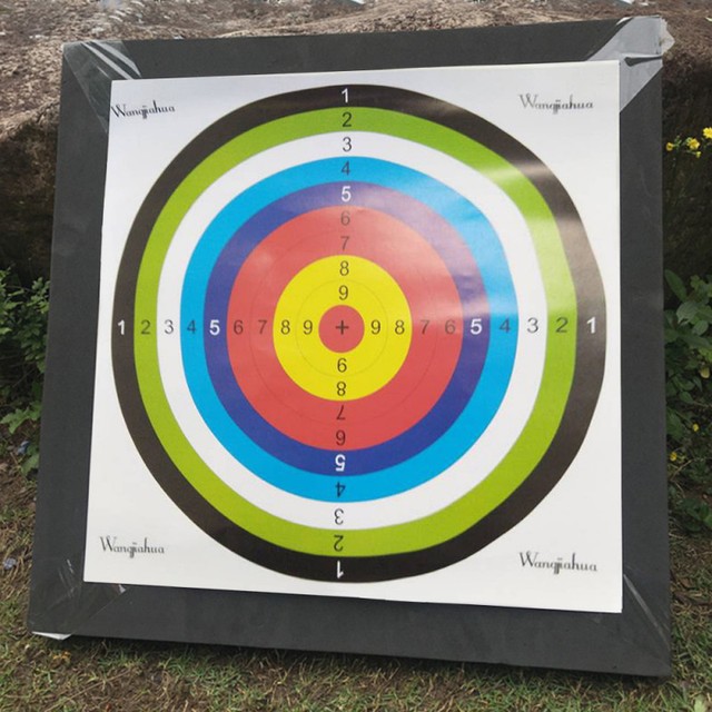Outdoor Sports 10x Archery Target Paper Face 40x40cm For Arrow Bow Shooting Hunting Practice Archery Targets