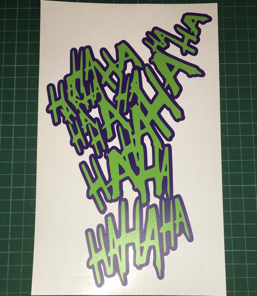 Joker Brodé Hahaha Badge en métal à deux volets Portefeuille pour carte