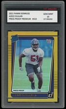 Azeez Ojulari 2021 Panini Donruss Press Proof 1st Graded 10 Rated Rookie Card