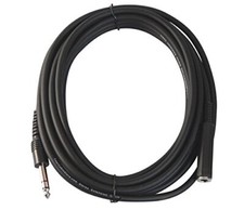 Stereo Extension Cable 15 Foot 1/4 Inch Male Female Audio Connection Extended