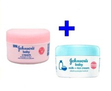 2X50g Johnson's Baby Cream  Milk Cream Skin Care Face and Body Soften Longer