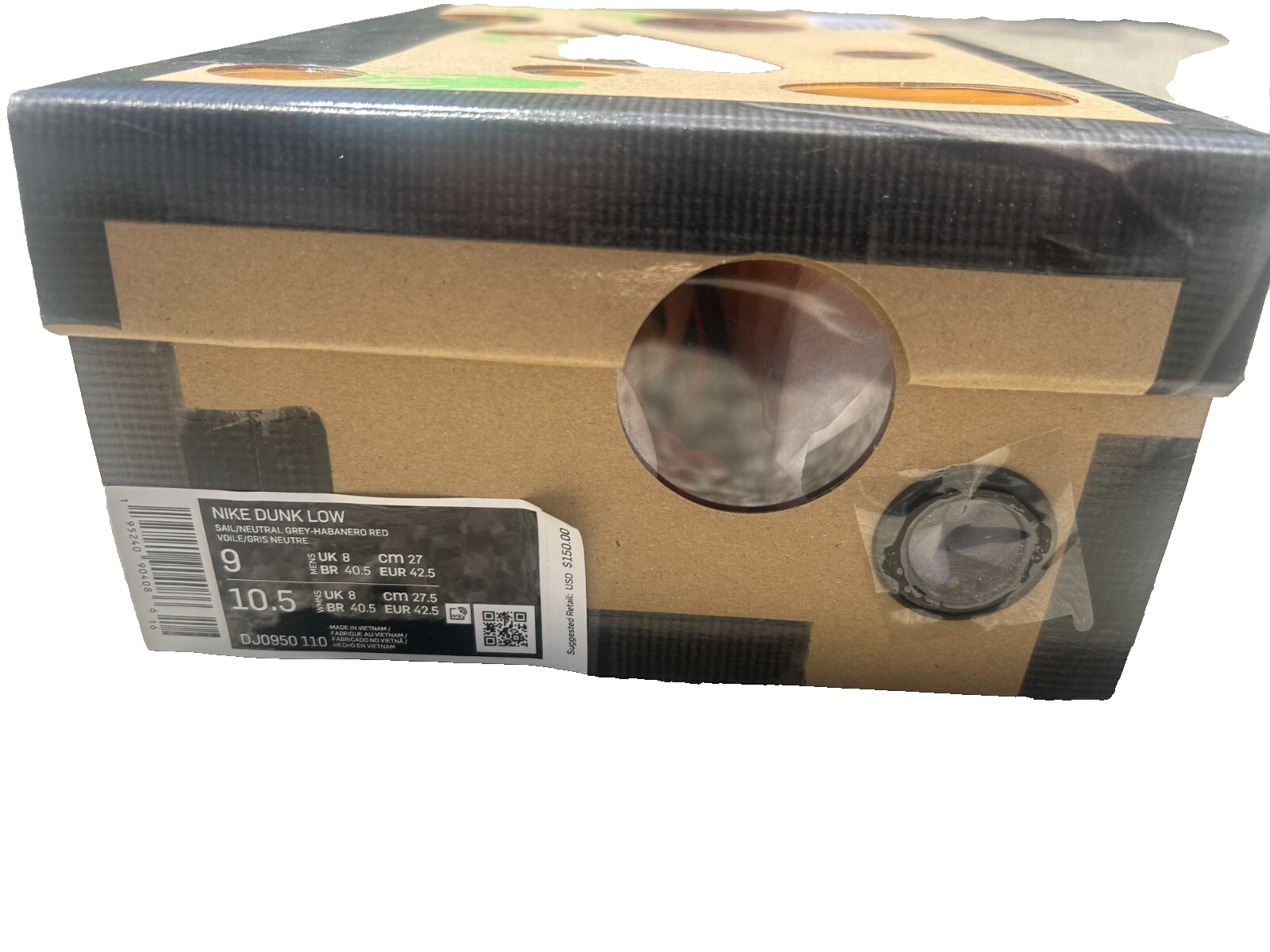 OFF WHITE X NIKE Nike Off White x Dunk Low Lotto 13 di 50 2021 Taglia 9 DJ0950 110