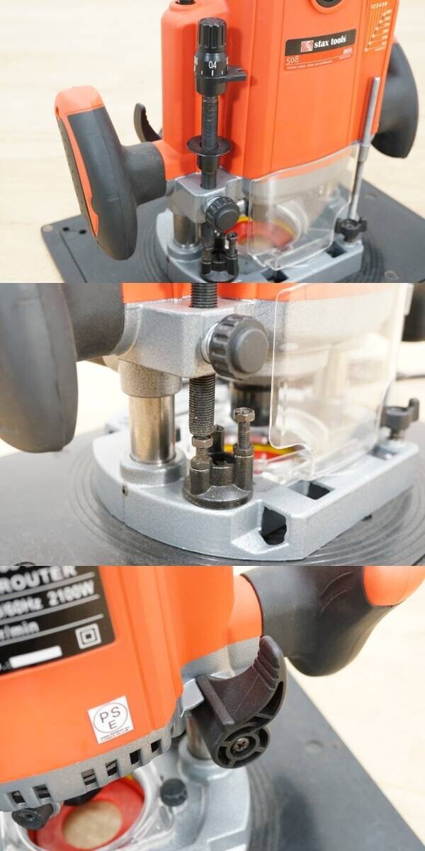 stax tools ルーター　508DELTA stax tools Electronic Router 508 DELTA 100/110V~ 50/60Hz