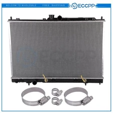 Radiator 2617 with Universal Oil Hose Clamps Kit for 03-06 Mitsubishi Outlander
