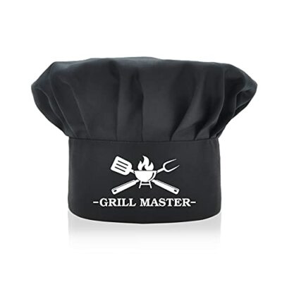 Grill Master Chef Hats, BBQ Toque Hats, Funny Chef Wear, Adjustable Kitchen 