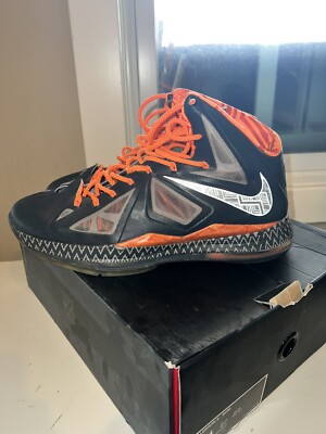 Nike Lebron 10 X BHM Black History Month Orange | eBay display picture 1