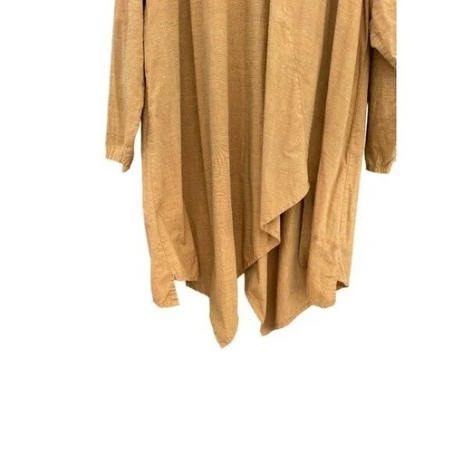 Krista Larson Women's One Size 2XL XXL Long sleeve Asymmetric Cotton dress - Picture 7 of 9