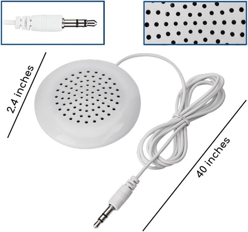 Pillow Speaker 3.5mm Mini Under Pillow Musick for iPod MP3 Phone Flat Speaker - Picture 2 of 6