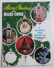 Maxi-Cord Booklet 5 Projects 977 Merry Christmas Pamphlet Ephemera Fibers