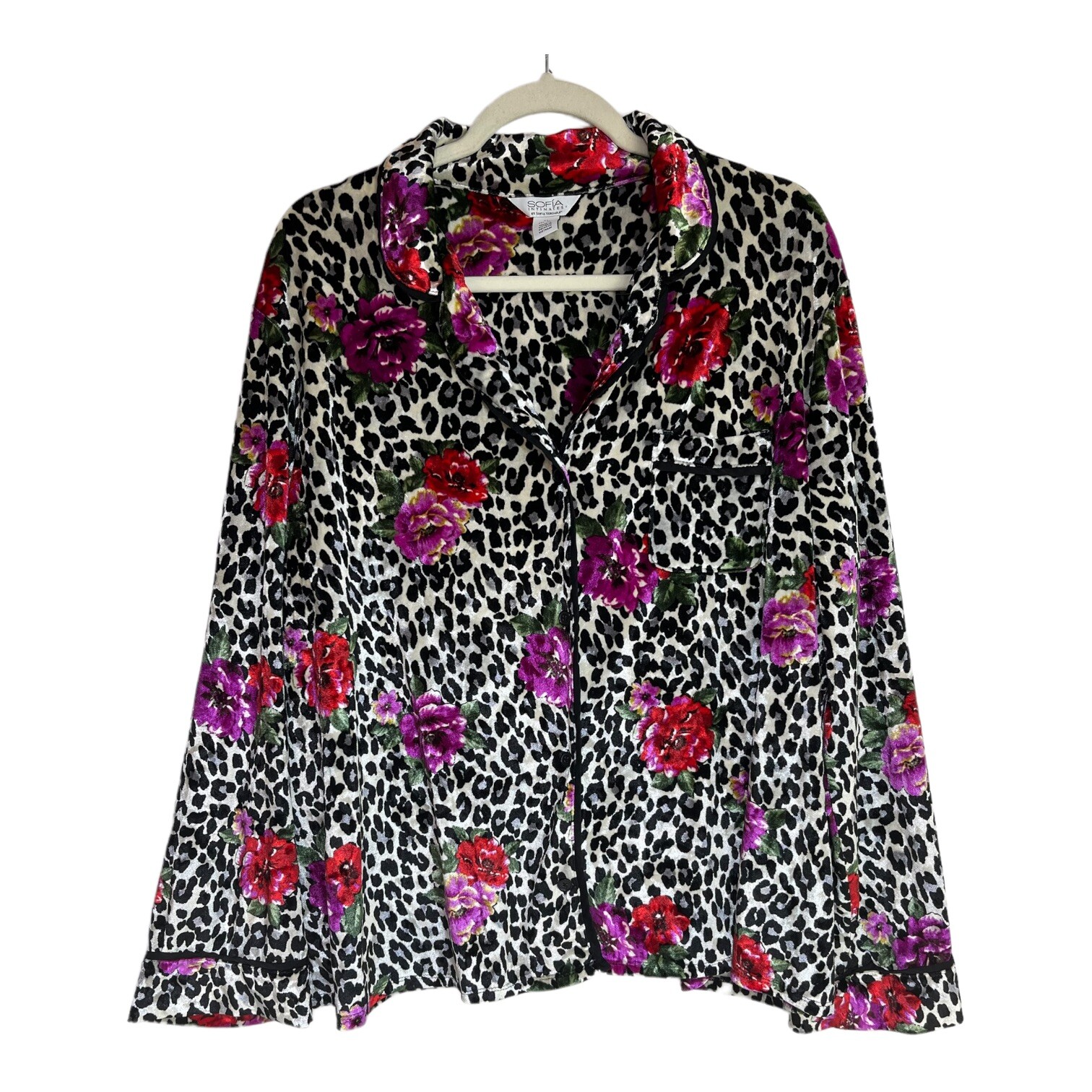 Sofia Intimates By Sofia Vergara Leopard Floral V… - image 2