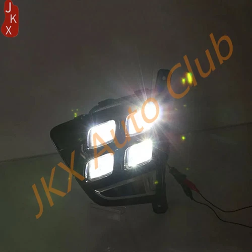 For HY Creta ix25 2014 2015 2016 DRL LED Daytime Running Lights Fog Lamps - Foto 7 di 8