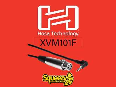Hosa Technology XVM101F - 1 Fuß XLR3F auf rechtwinkliges 3,5 mm TRS Mikrofonkabel