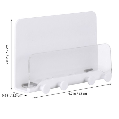 Adhesive Cell Phone Charging Brackets Holders Wall Rack Wall Key Holder - 第 4/12 張圖片