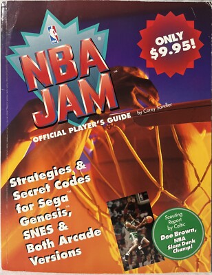 NBA JAM Official Player s Guide By Corey Sandler, For SNES and Sega Genesis 1994