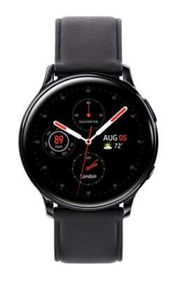 Samsung Galaxy Watch Active-2 SM-R835 40mm Stainless Steel Black Leather - LTE