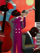 Romare Bearden : Urban Rhythms And Dreams Of Paradise : Archival Art Print