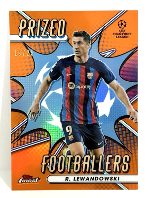 2022-23 Topps Finest UCL Prized Footballers Robert Lewandowski