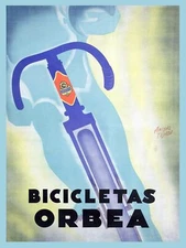 Decor POSTER.Home room Art.Interior Design.Vintage bicycle.Orbea.Spanish.6949