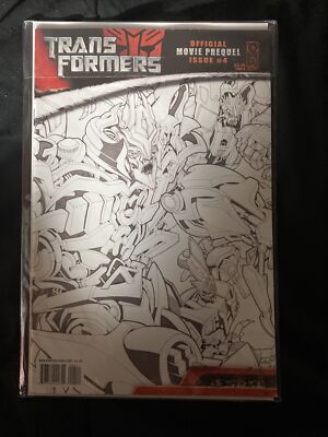 Transformers: Movie Prequel #4 Variant Sketch Cover NM- 2007 