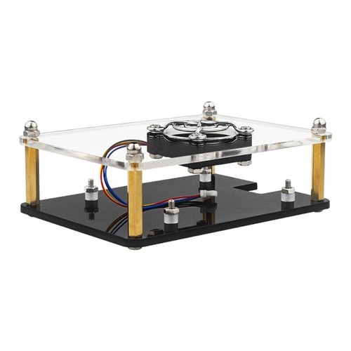 Acrylic Case Protective Housing Cooling Fan Heatsinks for Pi 5 Board - Afbeelding 10 van 10