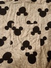 Disney Pajama Short Sleeve Top And Short Set Knit Sm Grey And Black Mickey Logo — photo 3