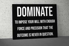 Motivational Wall Art - Success Quotes Canvas for Office Decor