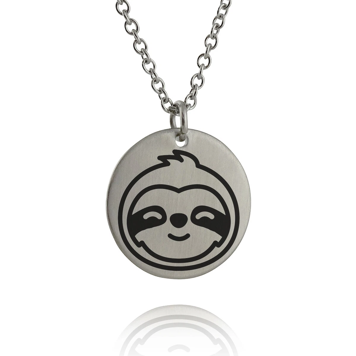 Necklace with face engraved clearance