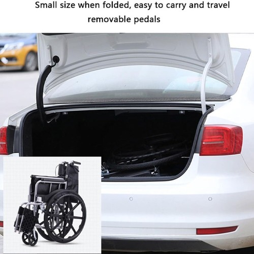 Aluminium Wheelchair Lightweight Self Propelled Mag Wheels Folding Brake Armrest - Picture 13 of 18