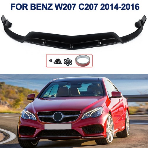 Gloss Black Front Bumper Splitter Lip – Fits Mercedes W207 C207 E400 2014-2016