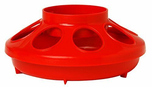 Miller Manufacturing 806RED 1-Quart Baby Chick Feeder, Red 