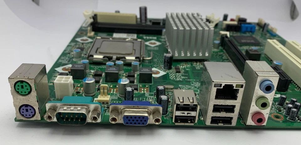 Placa Base Dell 07N90W Para PC Socket 775 MIG41R Con Intel SLGTE Dual Core E7500 - Imagen 2 de 4