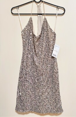 dress with glitter straps Sequin shoulder pads dress main image 0