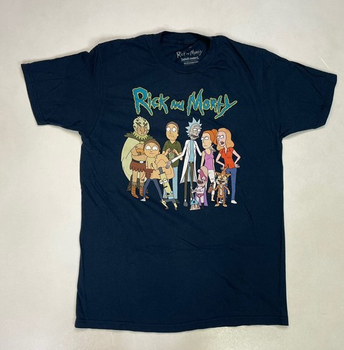 rick and morty t shirt blue