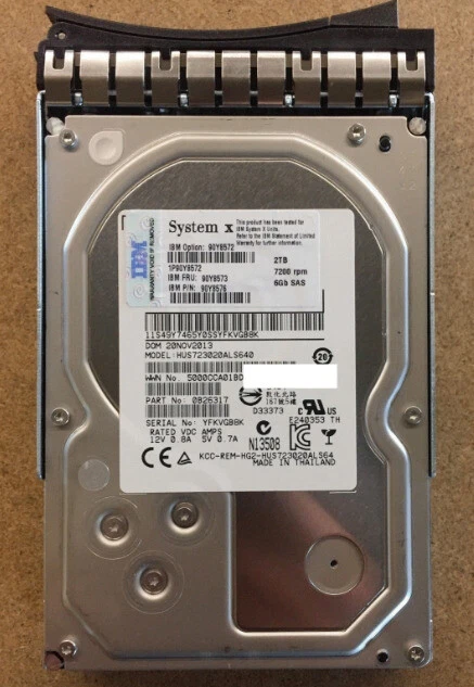 IBM 90Y8572 2TB 7.2K 6Gbps SAS 3.5 G2HS HDD - Bild 2 von 4