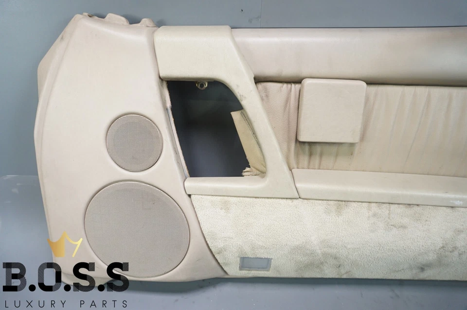 90-95 Mercedes R129 SL320 300SL SL500 Right Side Interior Door Panel Beige OEM - Image 4 of 4