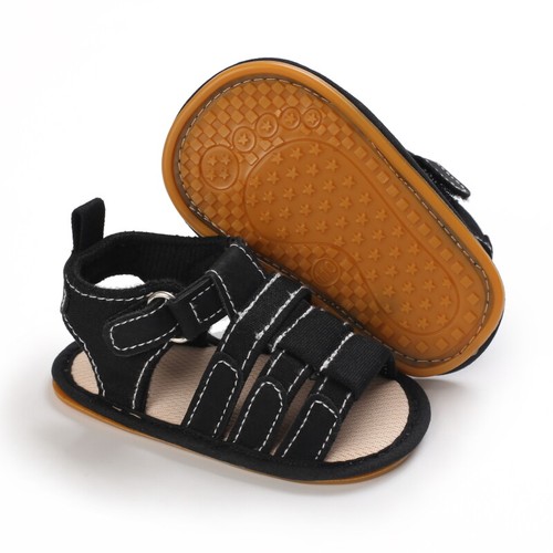Baby Sandals Summer Rubber Sole Boys Infant Straps Girls Shoes 0-18 Months - Picture 13 of 15