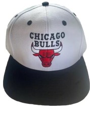 Chicago Bulls Adidas Hat Mens One Size Snapback NBA Embroidered Black White