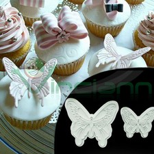 Kit 2 stampi farfalla per cake design impressione fondant torte BU99