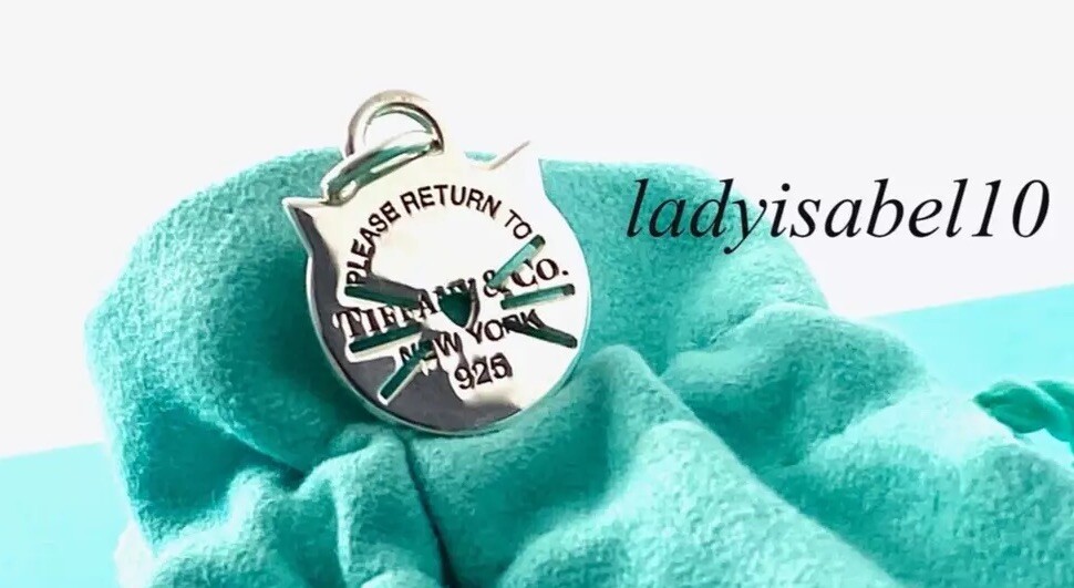 Tiffany & Co Return To Cat Head Charm Ag925 Sterling Silver Tiffany & Co Return To Cat Head Charm Ag925 Sterling Silver