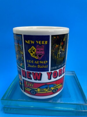 New York Mug City Landmark 10 oz 1980 Vision By City  Merchandise Souvenir C77