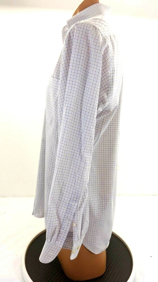 MASTAI FERRETTI MENS MULTI-COLORED PLAID OXFORD DRESS SHIRT SIZE 151/2 - 34/35 - Image 3 of 4