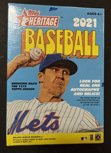 2021 Topps Heritage Baseball FACTORY SEALED BLASTER BOX - Free Ship (QTY AVAIL)