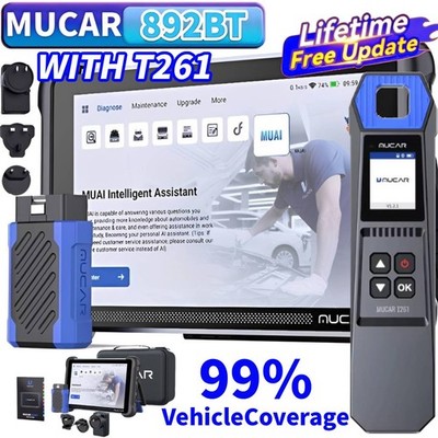 MUCAR 892BT+TPMS programmer AI-Diagnostic Scanner CANFD & DOIP 35 Resets T261 US