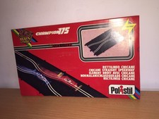Polistil 1/32 CHICANE STRAIGHT SPEEDWAY CHAMPION 175 Slot Car Track MIB, 1986