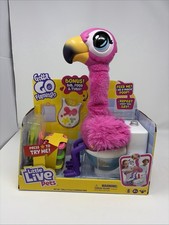 LITTLE LIVE PETS 26222 Gotta Go Flamingo Singing Wiggling and Pooping Plush Toy