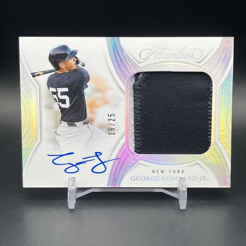2025 Flawless Prospect Patch Autos GEORGE LOMBARD JR. #/25 PPA-GLJ Yankees