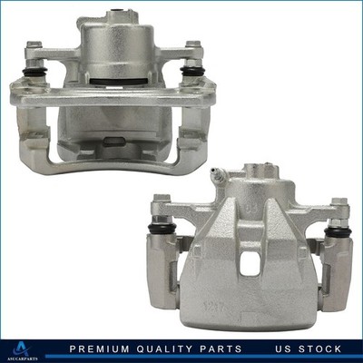 Pair Front Brake Caliper w/ Bracket For 2008-2018 Toyota Avalon 2007-2017 Camry