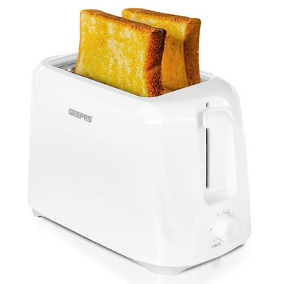 GEEPAS Brot Toaster 2 Scheiben mit 6 Stufen Bräunungssteuerung herausnehmbares Tablett 700 W